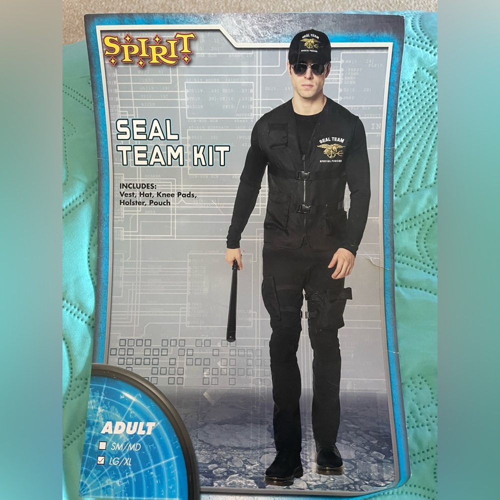 Unisex Navy Seal UNISEX  Adult Halloween Costume Size - Large/X Large